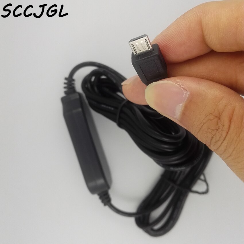 mini/micro usb poort draad kabel auto-oplader kit voor camera recorder dvr exclusieve voeding doos