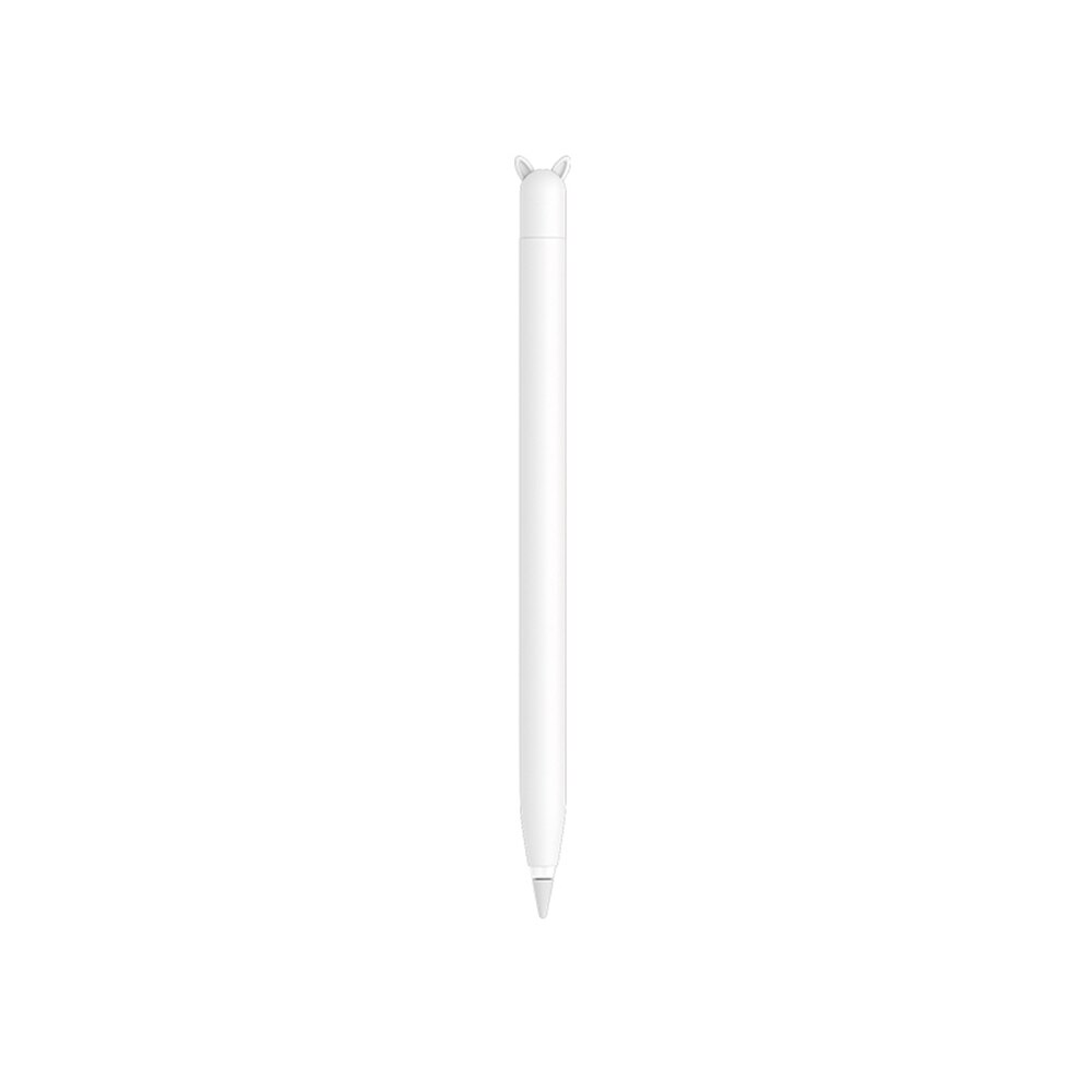 Protective Silicone Smartphone Pen Case Full Cover Tablet Pen Touch Screen Drawing Pen Case For Apple Pencil 1st 2nd Generation: White-1 generation