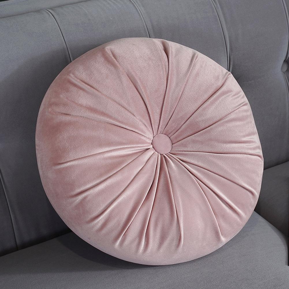 Europese Zitkussen Ronde Zitkussen Fluwelen Stof Effen Kleur Terug Kussen Sofa Kussen Bed Kussen Woondecoratie