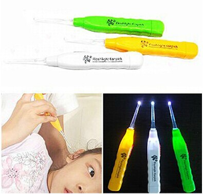 1 Stuk Baby Lichtgevende LED Zaklamp Graven Oor Gegrilde Oor Schoon Mon Helpen Kids Wax Remover