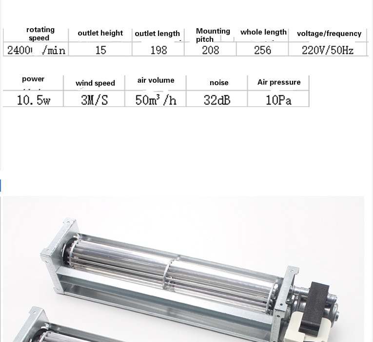 1 Piece 30mm AC220V Crossflow cooling Cross Flow Fan Elevator chassis cooling accessories