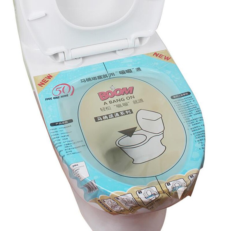 1 szt. Zasada ciśnienia toaleta Bum przezroczysta folia obsługa Super ciśnieniowy przepychacz robić toalet prosta i tania szczotka robić wc