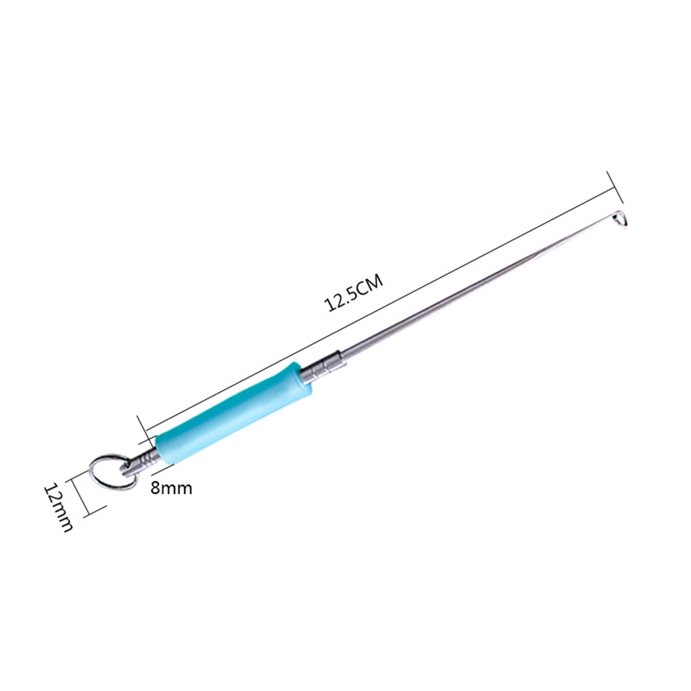 Stainless Steel Easy Fish Hook Remover Quick-Release Fishing Hook Detacher Safety Extractor Rapid Decoupling Device Fishing Tool