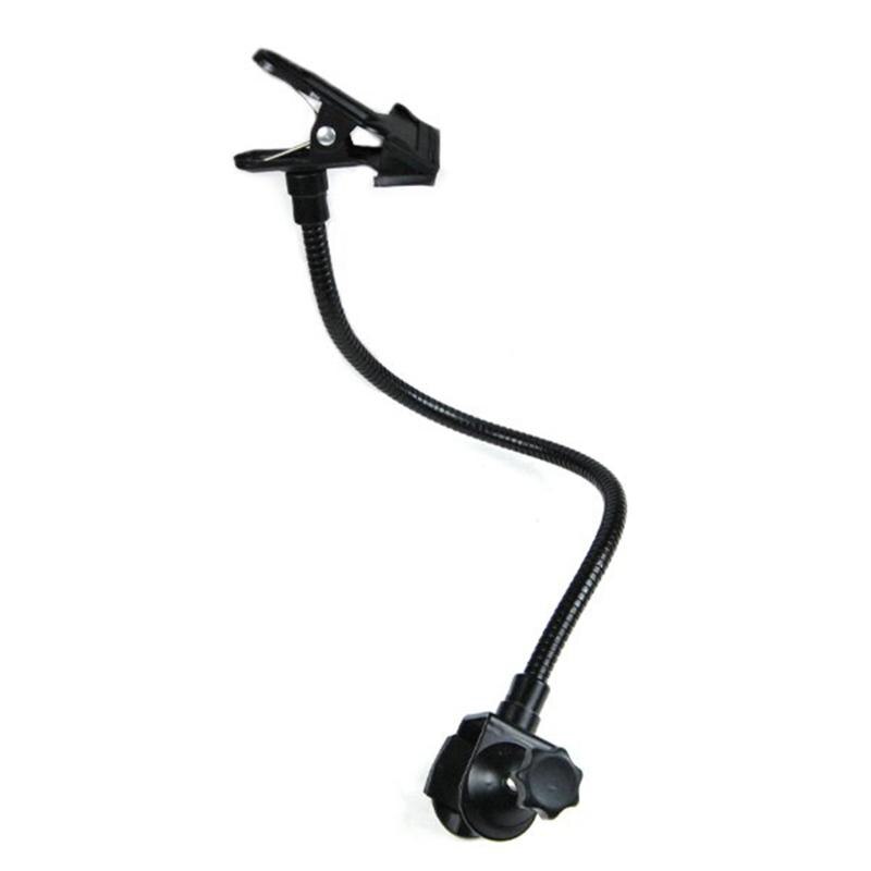 Background Holder C Clamp Clip Camera Photo Studio Flex Arm Reflector Camera Holder Accessories Black Durable Black