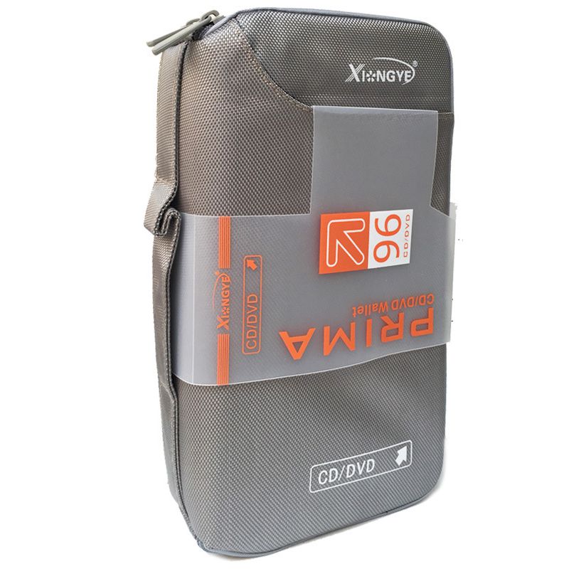 Étui de rangement pour DVD et CD, capacité de 96/64 disques, support pour voiture, sac de transport Portable pour accessoires DVD et CD: GRAY