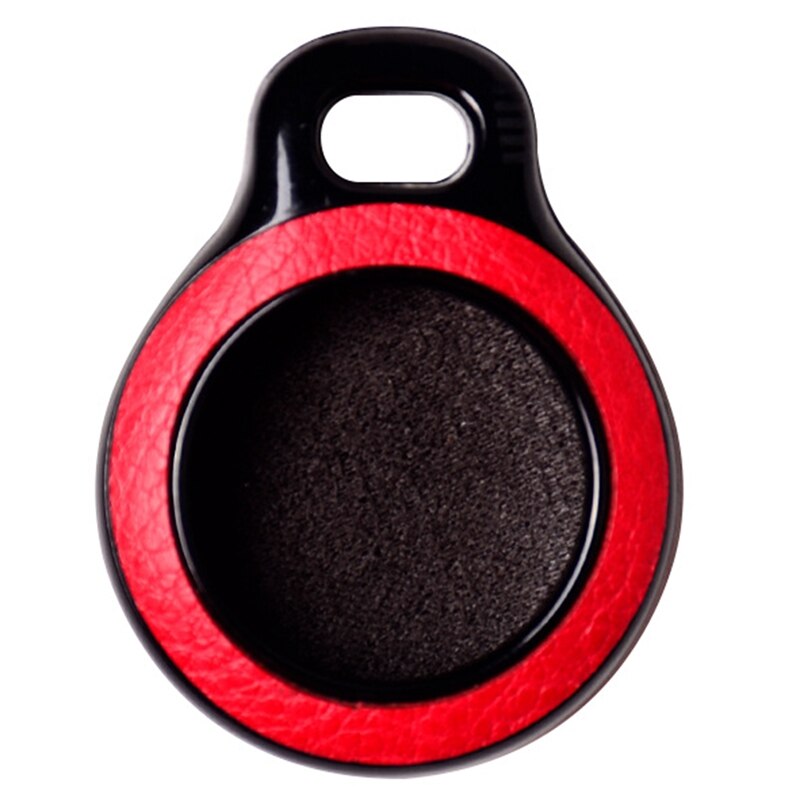 Anti-verlust-schutzhülle für apple airtag, lederhülle, geeignet für apple tracker-geräte: Rot schwarz