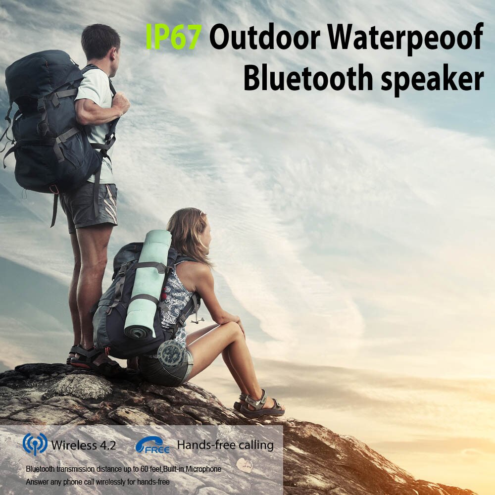 IPX7 Diepe Bas Zwemmen Speaker Zwembad Drijvende Tws Bluetooth Speakers Draadloze Waterdichte Stereo Voor Outdoor Tf Power Калонка