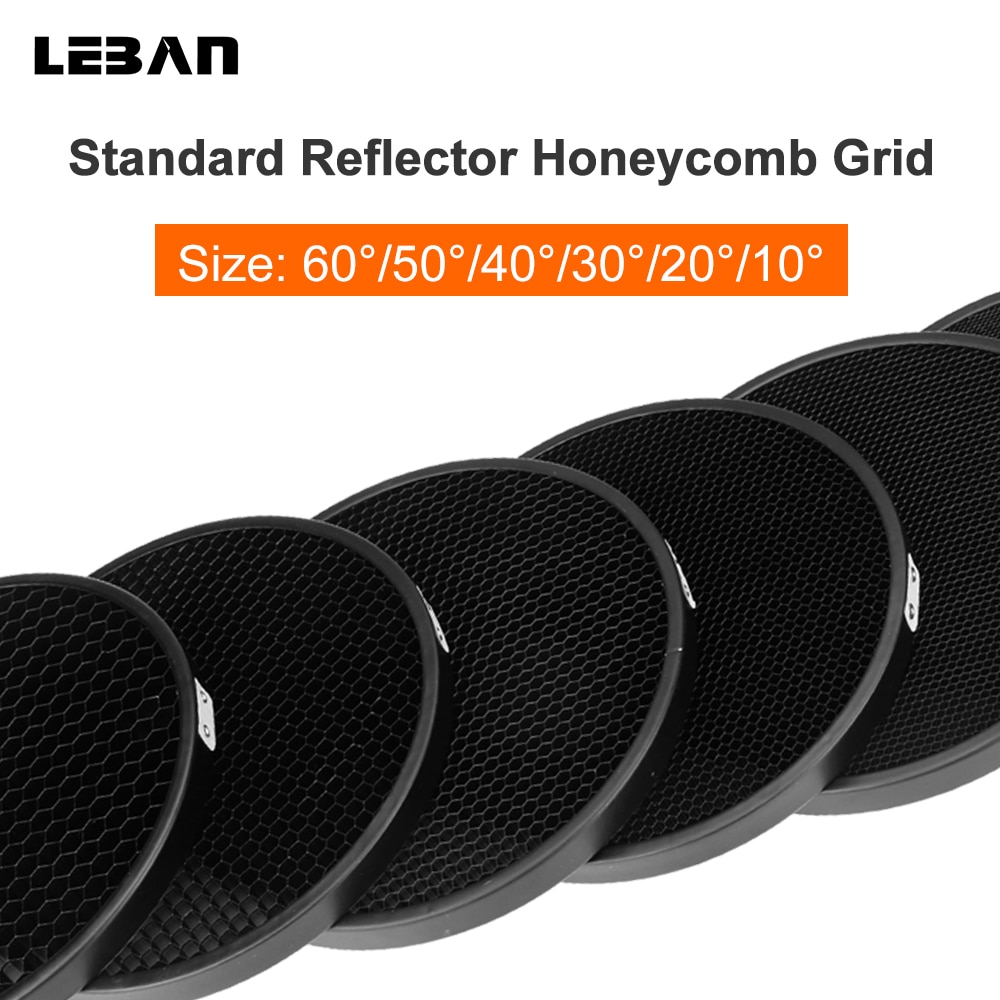Standard Reflector Aluminum Honeycomb Grid 6.7&#39;&#39; 17cm 2/3/4/5/6/7mm for Bowens Standard Reflector Grid Photography Studio