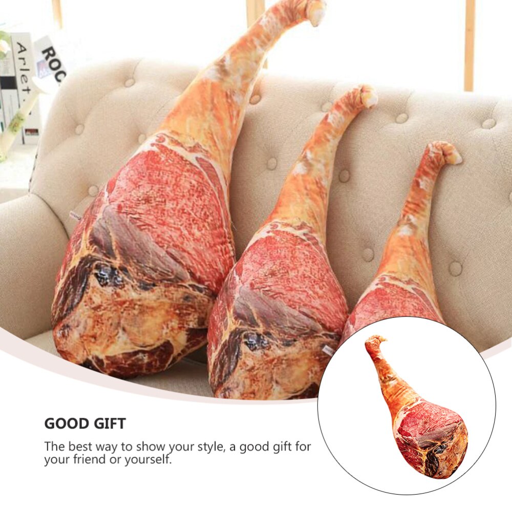 1 almohada de jamón Artificial, almohada de broma de , divertida almohada de muñeca, broma, tocino, almohada de dibujo de comida creativa, almohada para Bar Par KTV
