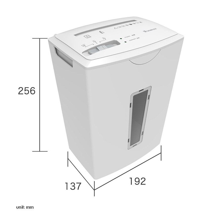 MINI Multi-functional Desktop Electricity Paper &amp; Card Shredder with 5L Wastebasket for Office Home