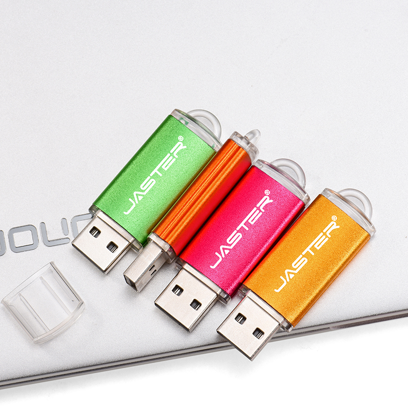JASTER Szybki pendrive USB 2.0 Mini plastikowy pendrive 128M 4GB 16GB 32GB 64GB 128GB Z brelokiem do kluczy Pamięć pendrive
