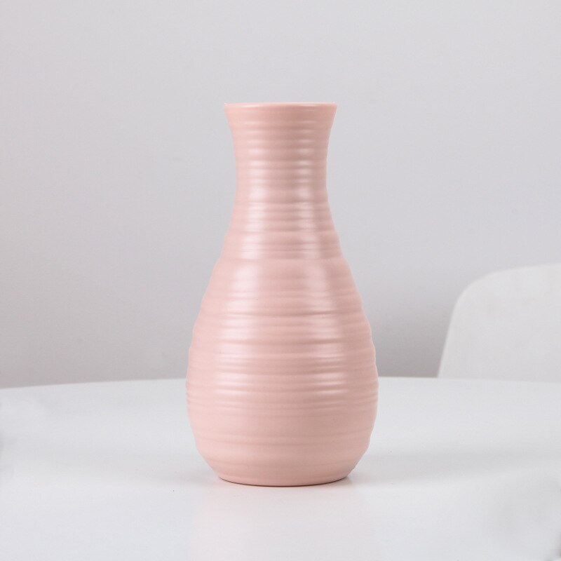 Moderne dekor vase hjem blomsteroppsats blomsterstue moderne enkel ferskvannskultur hjem dekorasjon ornament: Rosa