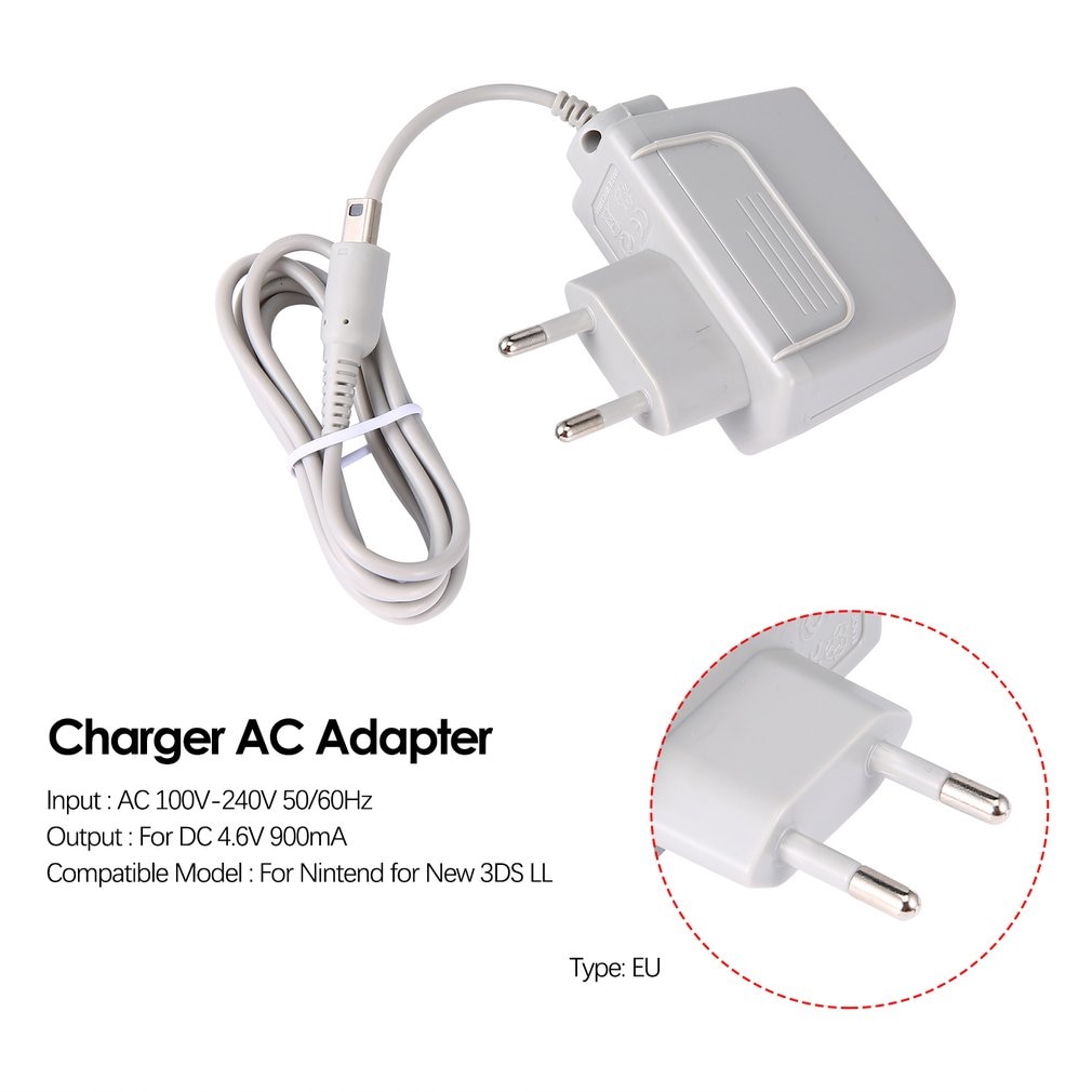 Ładowarka eu adapter ac dla Nintendo dla nowych 3DS XL LL dla DSi DSi XL 2DS 3DS 3DS XL