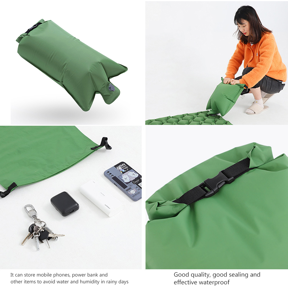 Portable Camping Hiking Air Bag Mattress Nylon TPU Inflatable Bag Lightweight Air Pouch Camping Inflatable Bag Ultralight