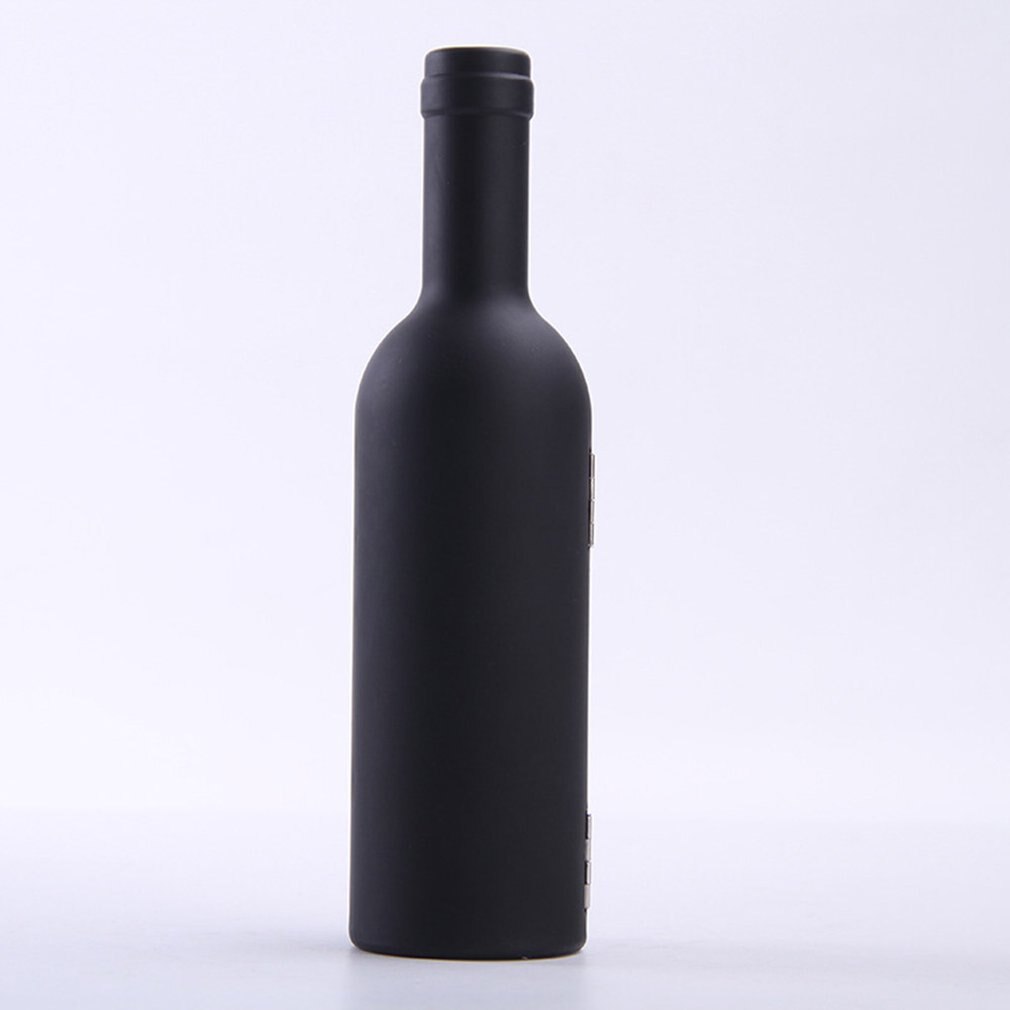 Juego de tres piezas de Sacacorchos de botella pequeña de vino caja de herramientas de vino abridor de vino en forma de botella de vino accesorio de