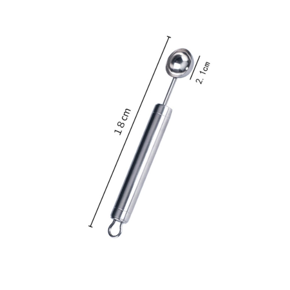 Boule à pastèque créative pour la maison, outil en acier inoxydable, boule à glace, boule à creuser, DIY, 1 pièce: D