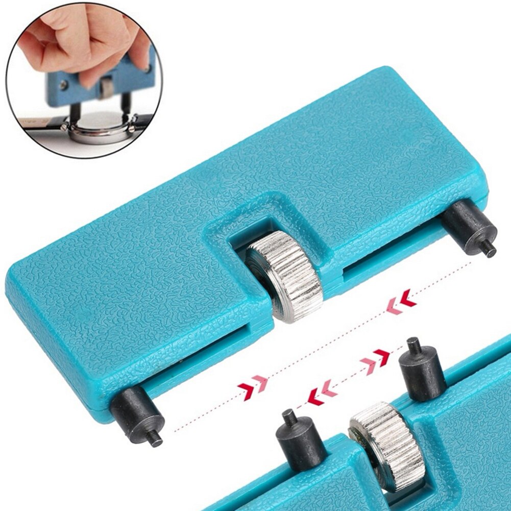 Adjustable Watch Case Back Cover Opener Watchmaker Battery Remover Repair Tool Wristwatch Battery Remover Two Feet Opening Screw