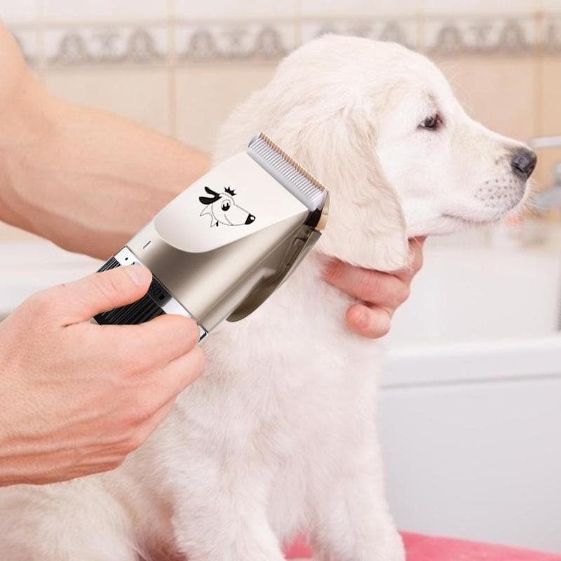Cortador de pelo para mascotas, cortador de pelo eléctrico recargable por USB para perros y gatos, máquina de corte de pelo para mascotas