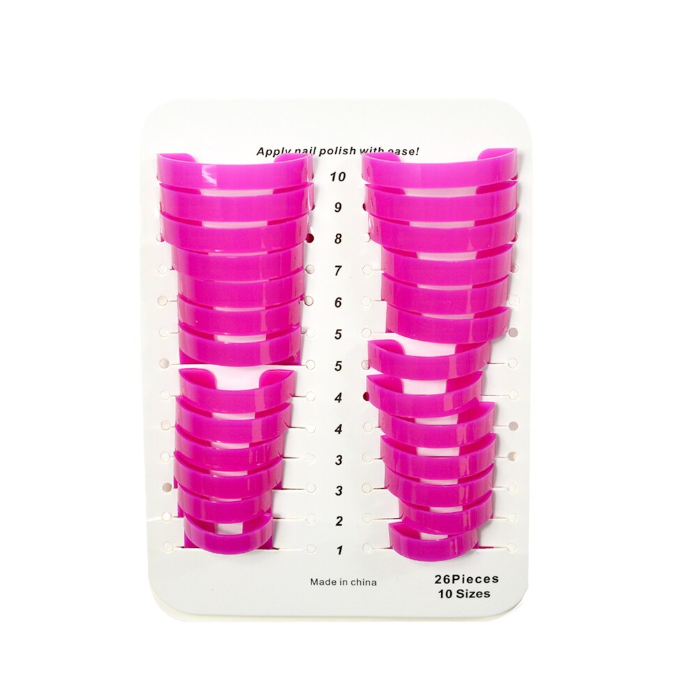 STZ 26 pièces/ensemble Nail Art pratique polonais protecteur français embouts moule outil doigt couvre ongles bord manucure pédicure accessoire NJ112