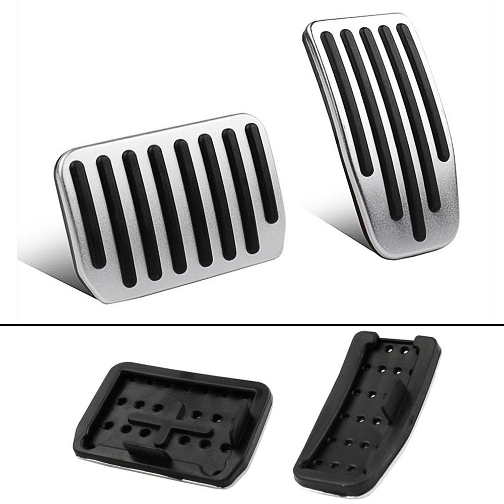 For tesla modell 3 tilbehør aluminiumslegering fotpedal gass gass brems pedal hvile pedal pads matter deksel bil styling