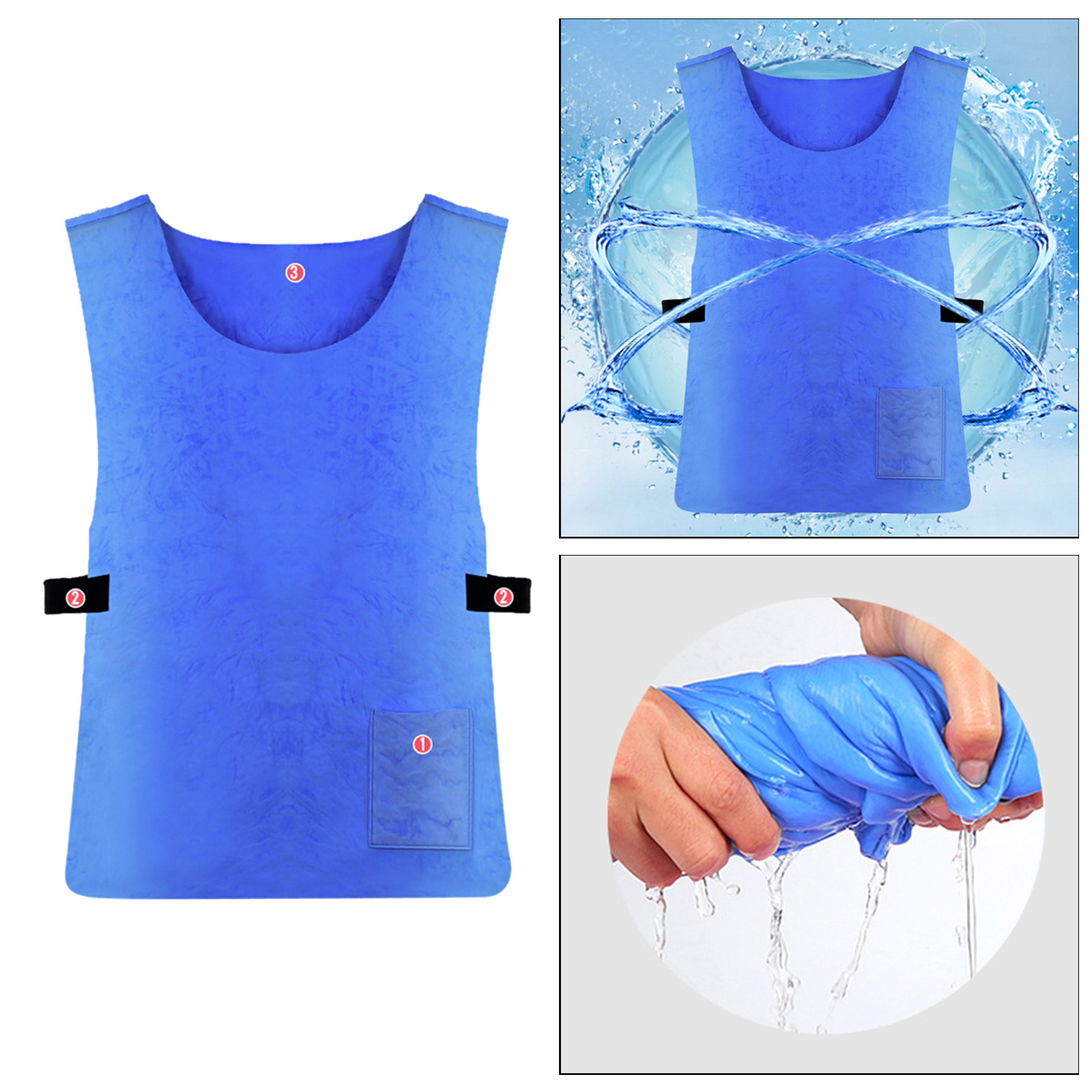 Summer Fast Cool Shirt Ice Vest Cooling Clothing Protect Heatstroke Vest