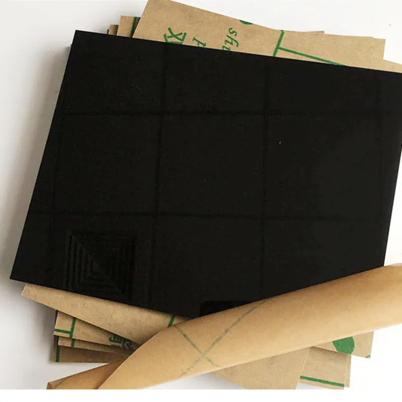 Tykkelse 3mm akrylplade blank ren sort plexiglas plastikplade organisk glas polymethylmethacrylat