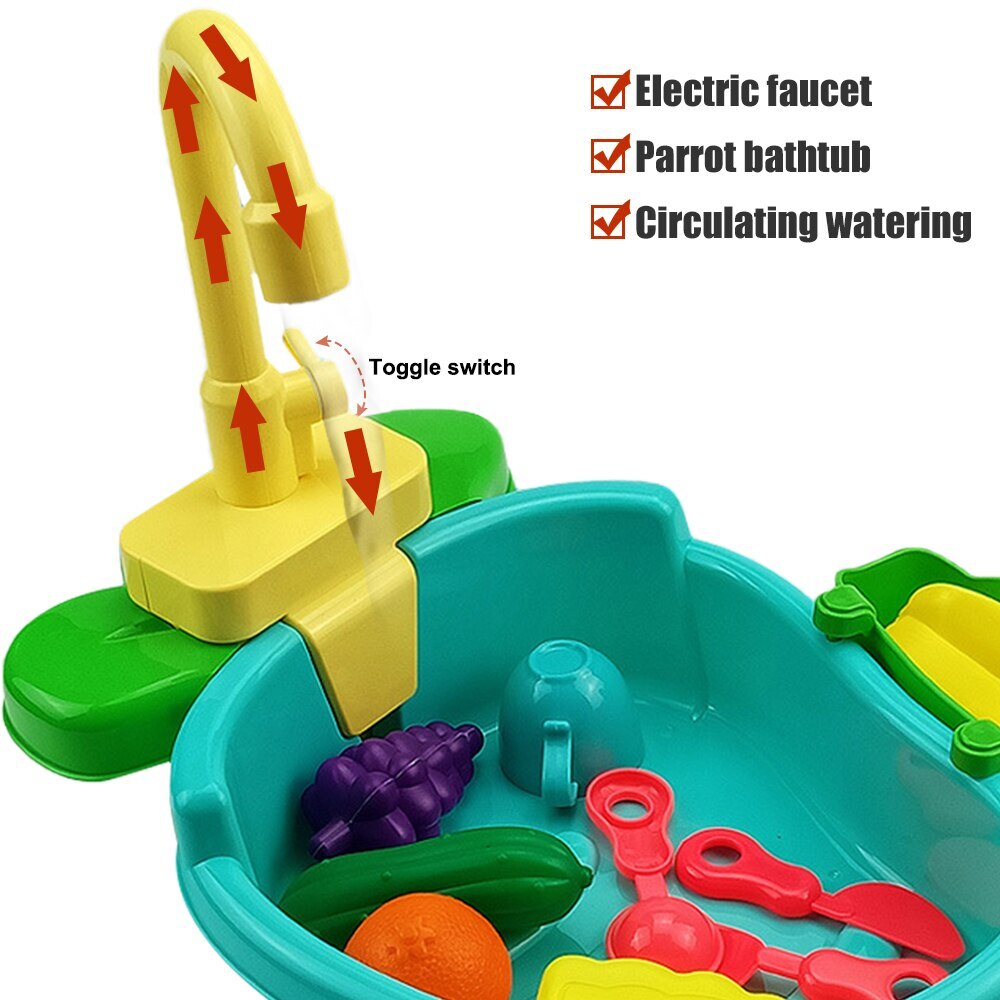 Automatic Bird Bath Tub with Faucet Pet Parrots Parakeet Cockatiel Fountains SPA Pool Shower Multifunctional Toy Cleaning Tool