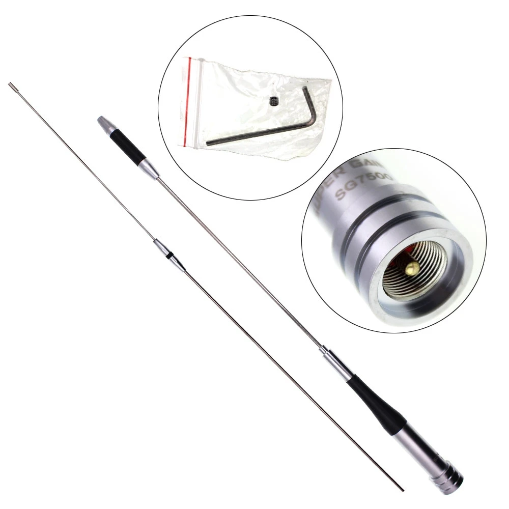 Diamant Vhf Uhf Dual Band Antenne SG7500 Auto Mobiele Antenne 144/430Mhz SG-7500 Hoge Dbi Gain Antenne Voor KT-8900D KT-8900 BJ-318