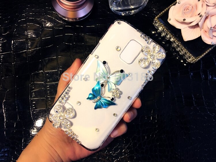 For Sony Xperia 5 8 10 Plus 1 XZ4 XA3 Z3 Z5 Compact L1 L2 L3 M5 E5 Xperia 10 II Rhinestone Flower case Diamond cover