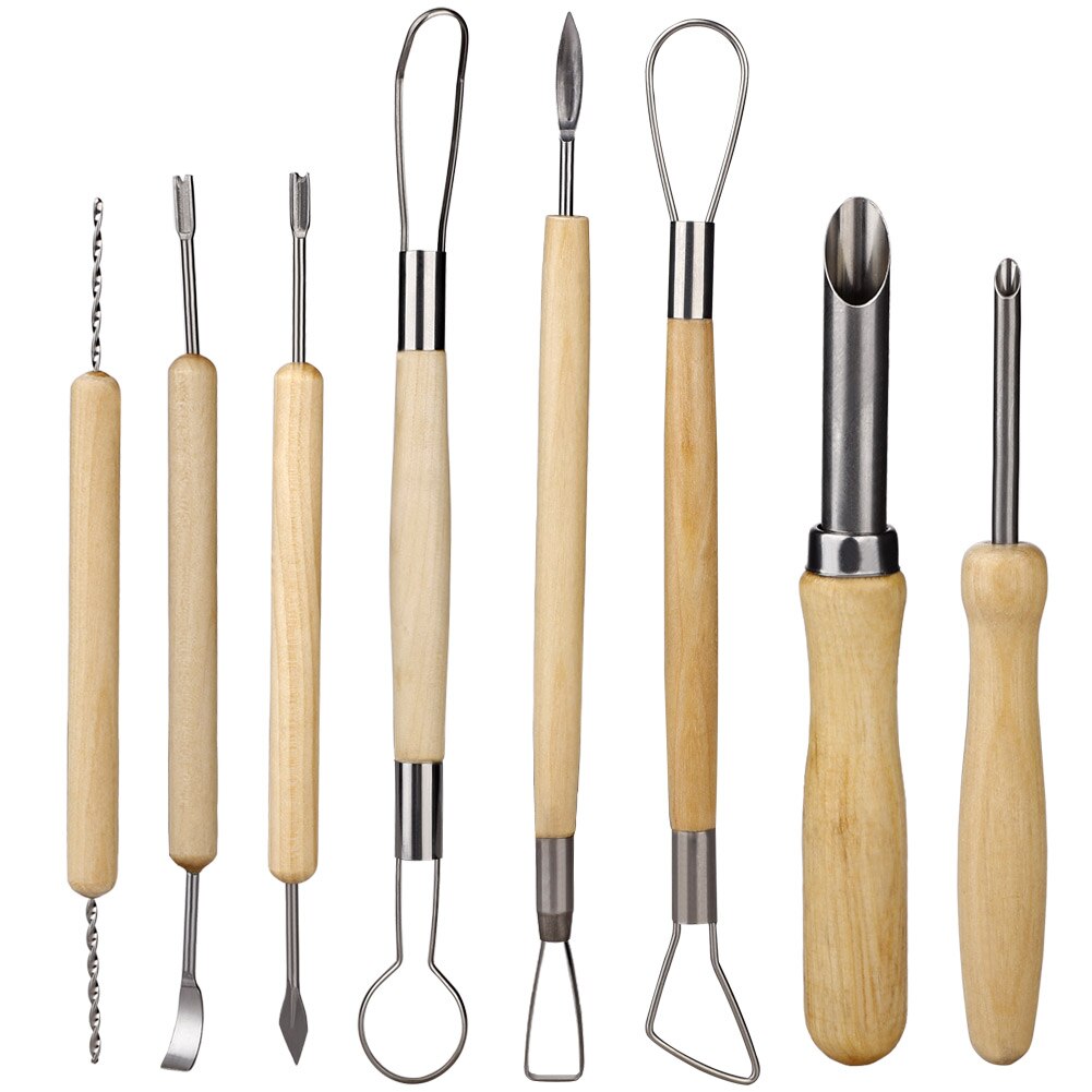 13Pcs Professionele Pompoen Carving Tool Kit Carve Beeldhouwen Halloween Gereedschappen Levert Duurzaam Carving Gereedschap: 8pcs