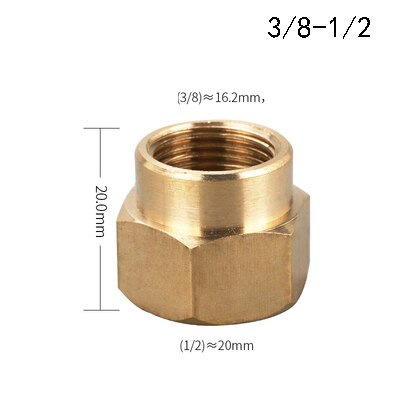 Messing Rohr Fitting Kupfer Schlauch Hex Kupplung Koppler Schnelle Connetor Innengewinde 1/8 &quot;1/4&quot; 3/8 &quot;1/2&quot; 3/4 &quot;BSP Für Wasser Kraftstoff Gas: KH03-04