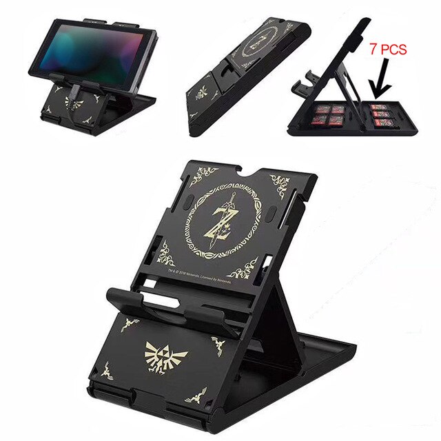 Portable Nintendo Switch consola de juegos soporte para Nintendo Switch teléfono Pad púrpura soporte NS accesorios de viaje ajustables: Rojo