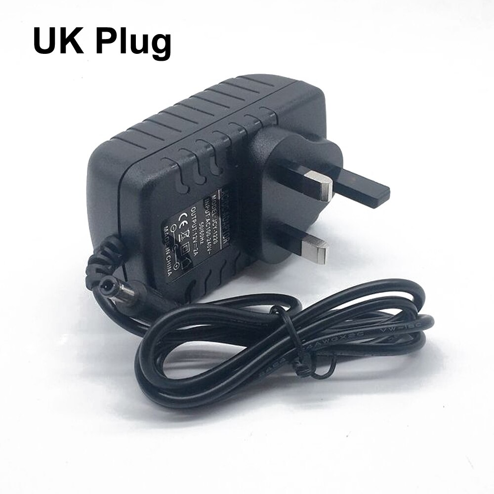 DC12V Adapter AC100-240V Lighting Transformers OUT PUT DC12V 2A Power Supply for LED Strip +Connector