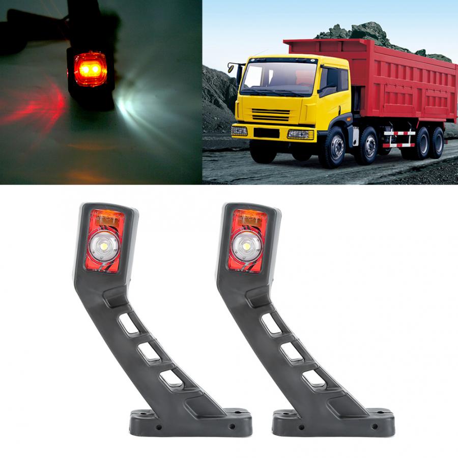 2 Stuks Side Arm Licht Led Indicator Taille Lamp Voor Truck Trailer Boot 10-30 V Led Side Signaal lamp