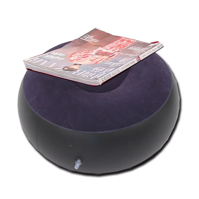 2022 neueste Garten Sofas faul tasche Aufblasbare Luft Sofa Strand Bett Liege Tasche Mattres Schlafen Faul Tasche Luft Sofa bett Tasche: Blau Schemel