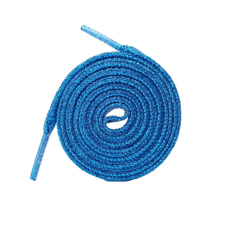 Kleurrijke Brede Kanten Schoenveters Van Sneakers Metallic Glitter Shiny Goud Zilver Sport Running Platte Pailletten Waterdichte Schoen Veters: Blue