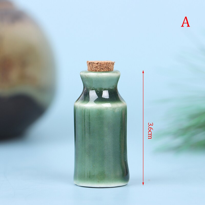 1:12 Dollhouse Miniatuur Keramiek Jar Kruiden Jar Keuken Speelgoed Home Decor: A