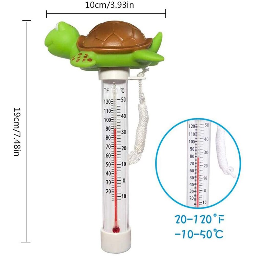 Swimmingpool termometer sødt dyr vand spa temperatur måle måler skildpadde pool tilbehør pool termometer til badekar