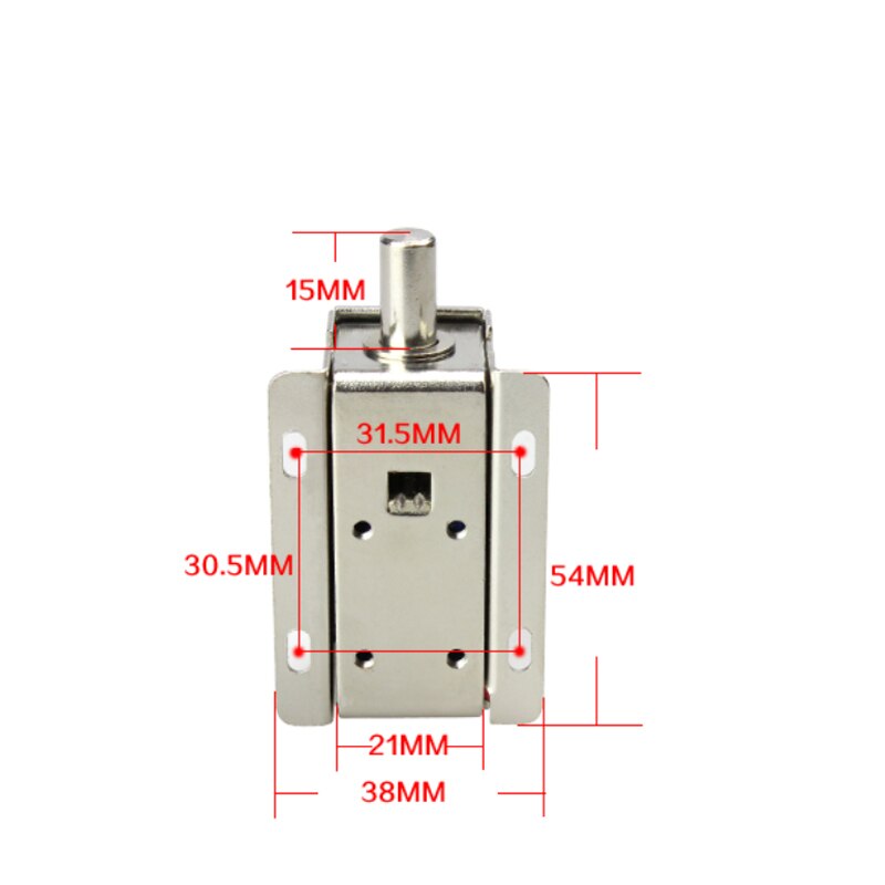 Small electromagnetic lock 12V or 24V DC locker electronic lock mini electric bolt lock supermarket round mouth lock