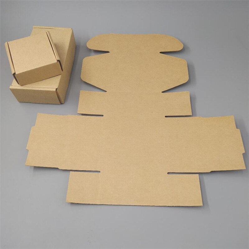 10*5*4.5cm Small Mailing Boxes Brown Kraft Carton Brown Box