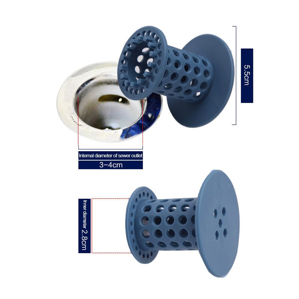 Drenaje de suelo de goma para ducha, tapón de goma duradero para el fregadero del baño, Colector de pelo, Protector de desagüe para bañera