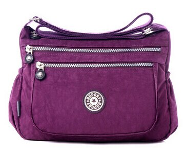 Casual Women Messenger Bags Female Shoulder Bag Crossbody Bags for Women Handbags Nylon bolsos sac a main LJ-336: Purple