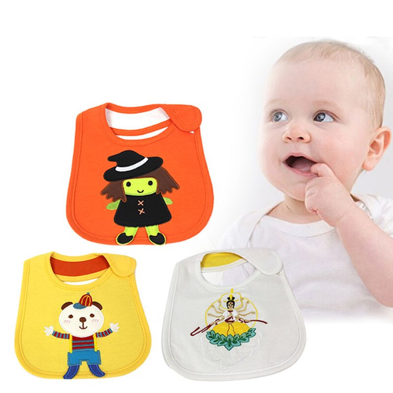Slabbetjes voor baby's, schattig cartoonpatroon, wateropname, speeksel, handdoek, katoenmix, slabbetjes voor baby's met boerenvulling