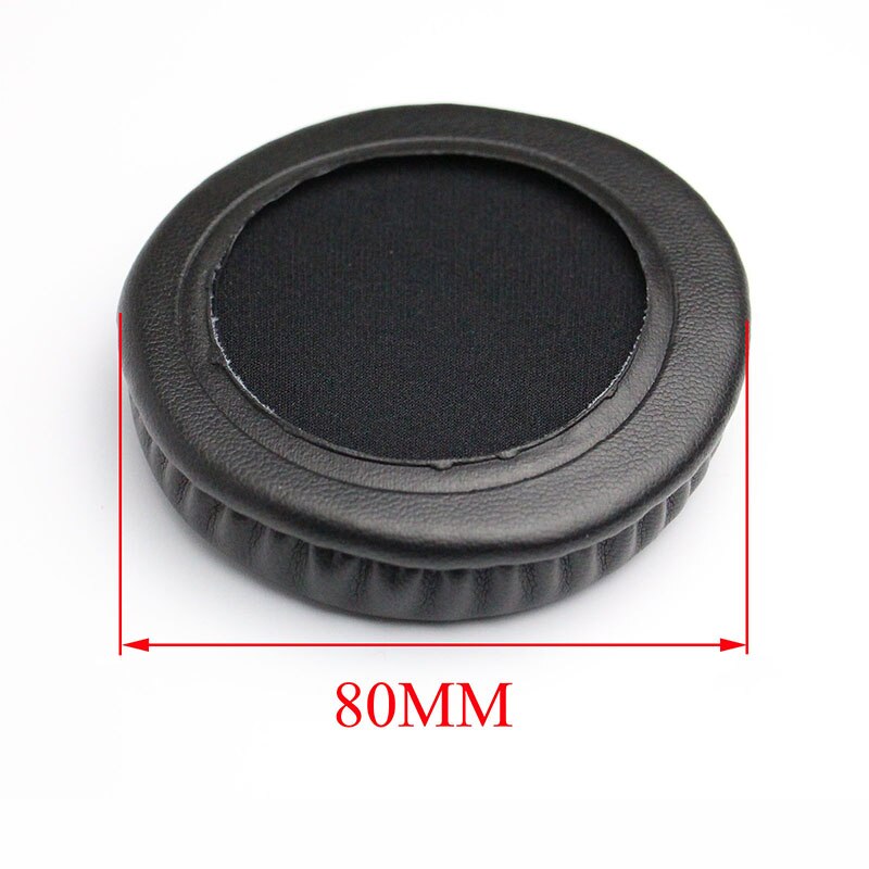 50mm 55mm 60mm 65mm 70mm 75mm 80mm 85mm 90mm 95mm 100mm 105mm Headphone Ear Pads Round PU Leather Ear Cushions Earpads: 80mm