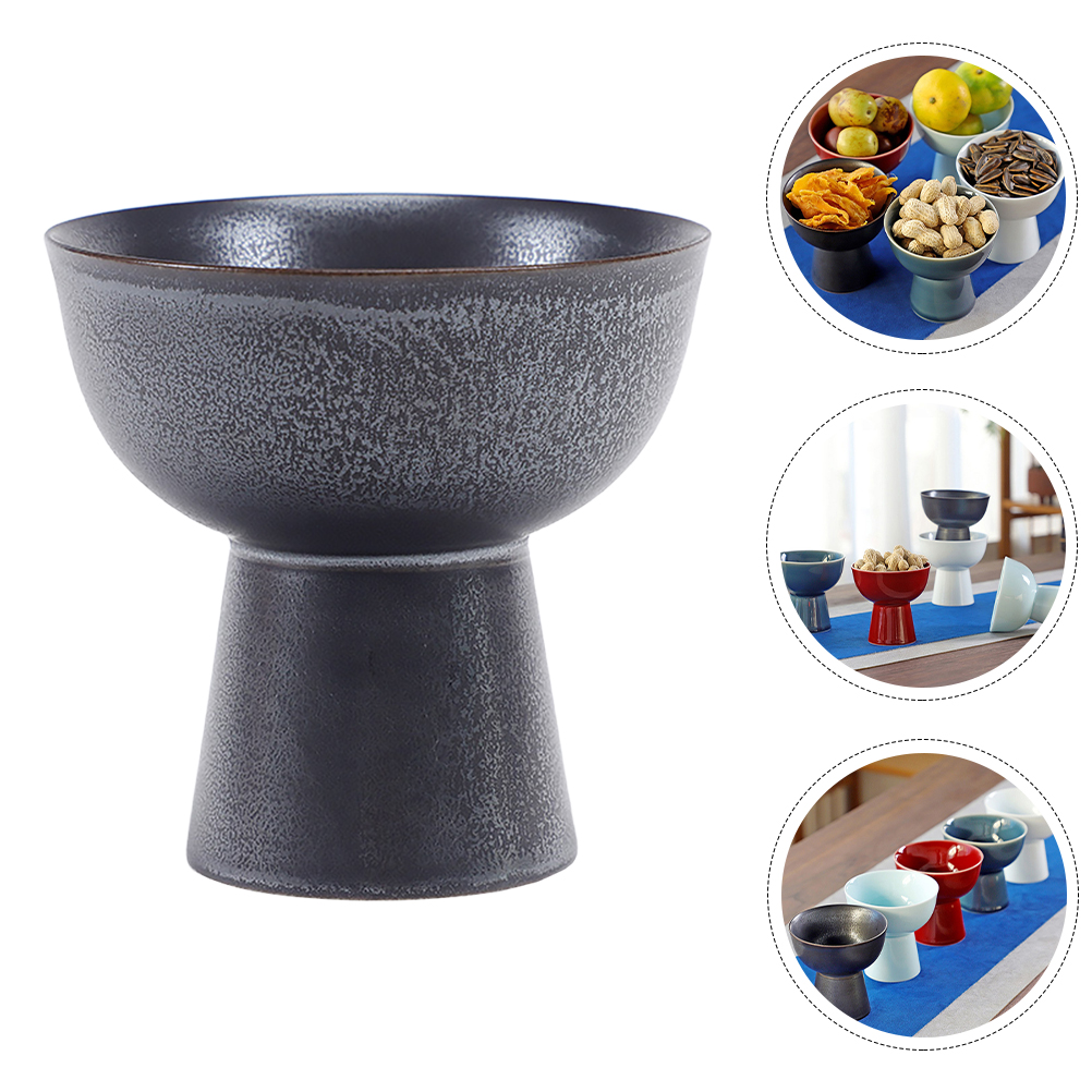 Ceramic Fruit Plate Multi-functional Food Displaying Stand Snack Dried Fruit Plate