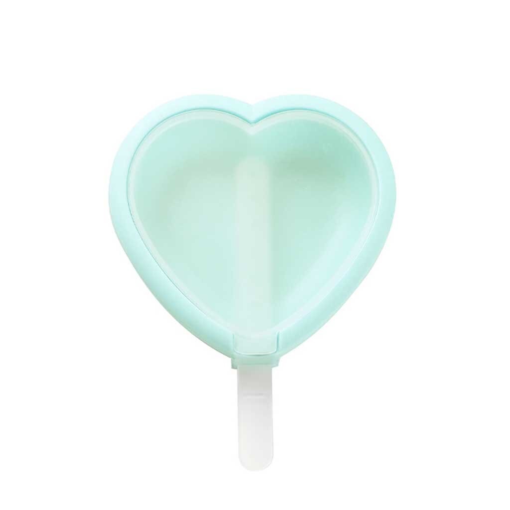 Summer Ice Tray Silicone Reusable Trays Heart Shaped Self-made Ice Cream Dessert Stick Mould Home Kitchen Cute Tools: C