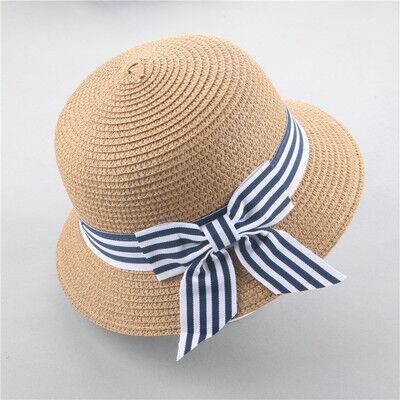Suogry sommer hat kasket børn åndbar hat stråhat børn dreng piger hatte udendørs strand solhat dragt til 2-6 år gammel: Khaki