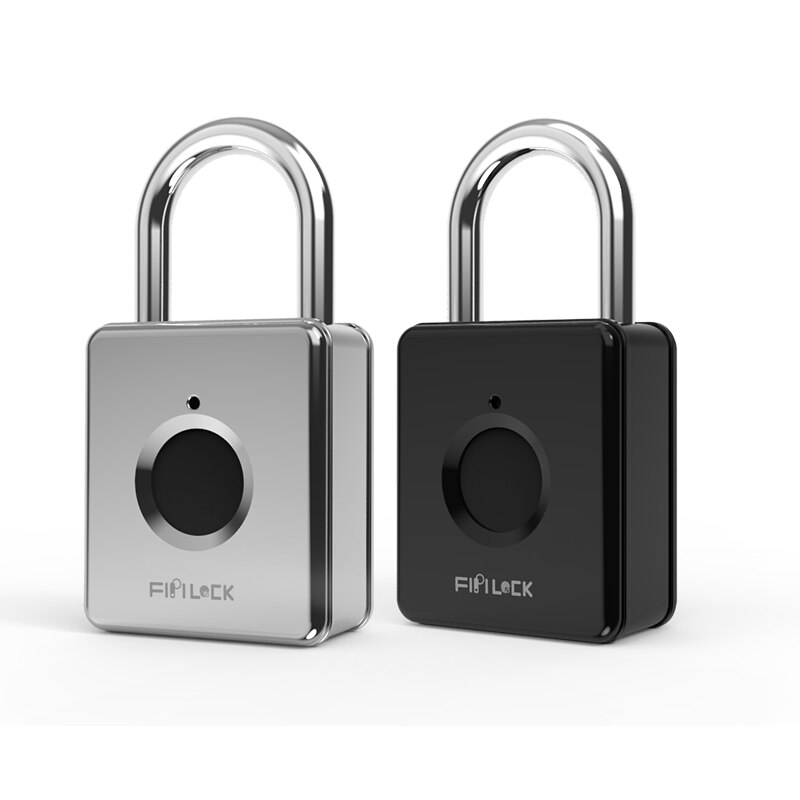Fipilock Mini Oplaadbare Smart Lock Keyless Vingerafdruk Hangslot Anti-Diefstal Beveiliging Leuke Hangslot Deur Bagage Lock Kleine Doos