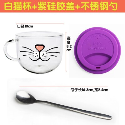 YIZI-gobelet en verre borosilicaté kawaii, mug Transparent, offre spéciale ml, boisson de , nouveauté 500: 18