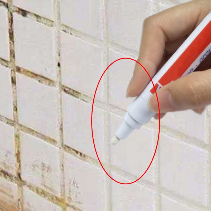 Fliser hul reparation farve pen hvid flise refill injektionsmørtel pen vandtæt formstøbt fyldmiddel væg porcelæn badeværelse maling rengøringsmiddel